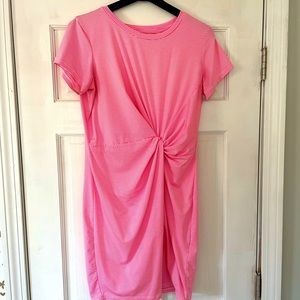 Vineyard Vines Pink and White Sankaty Dress Size M
